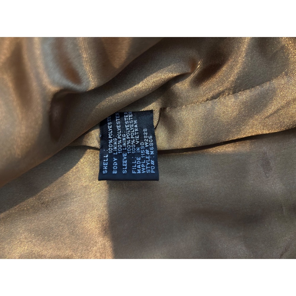 Weatherproof Tan Quilted Convertible Jacket Vest Faux Suede XL - Picture 5 of 5